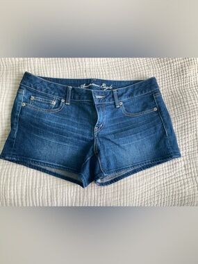 American Eagle Outfitters Dark Blue Denim Jean Shorts
